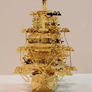 DANBURY MINT GOLD ORNAMENTS  23kt Gold-plated